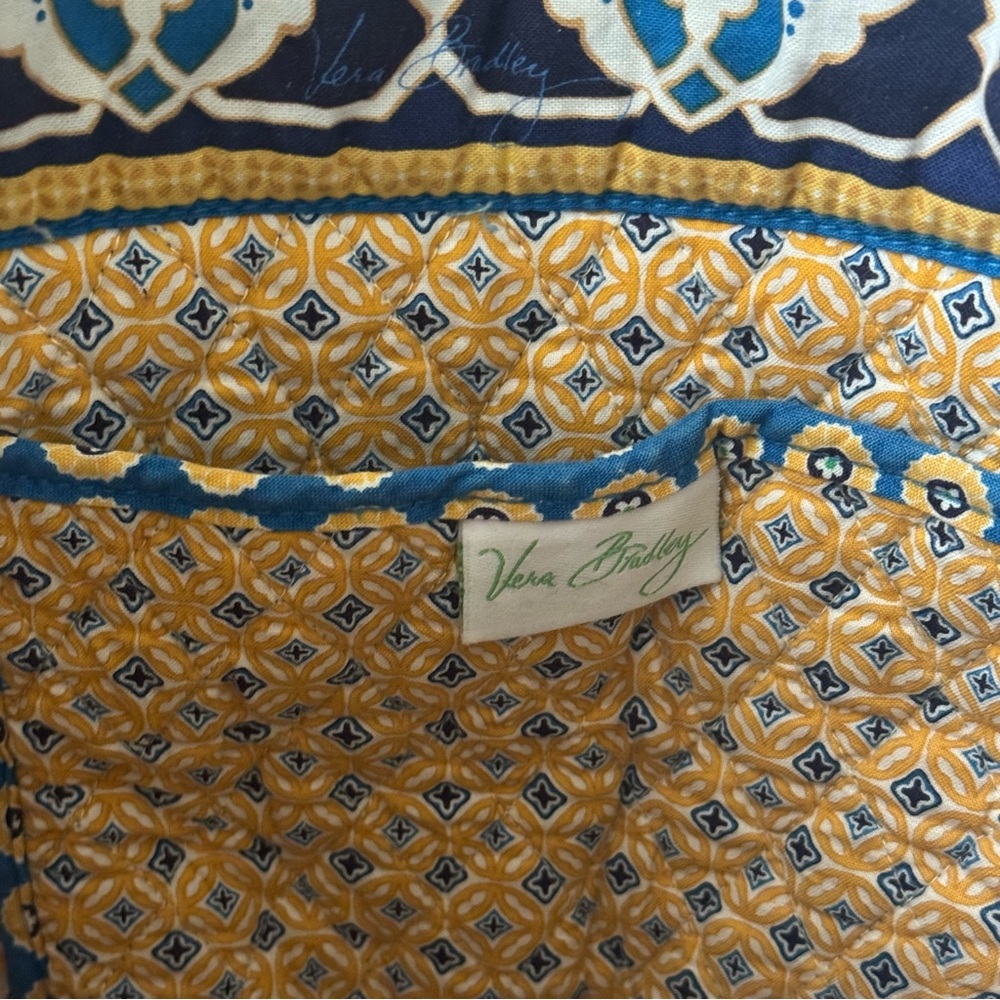VERA BRADLEY Riviera Blue Mosaic Tote Bag - Picture 5 of 6